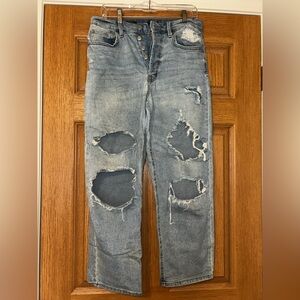Women’s Distressed Mom Jeans